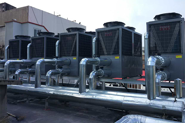 工業園區空氣能熱泵采暖機組